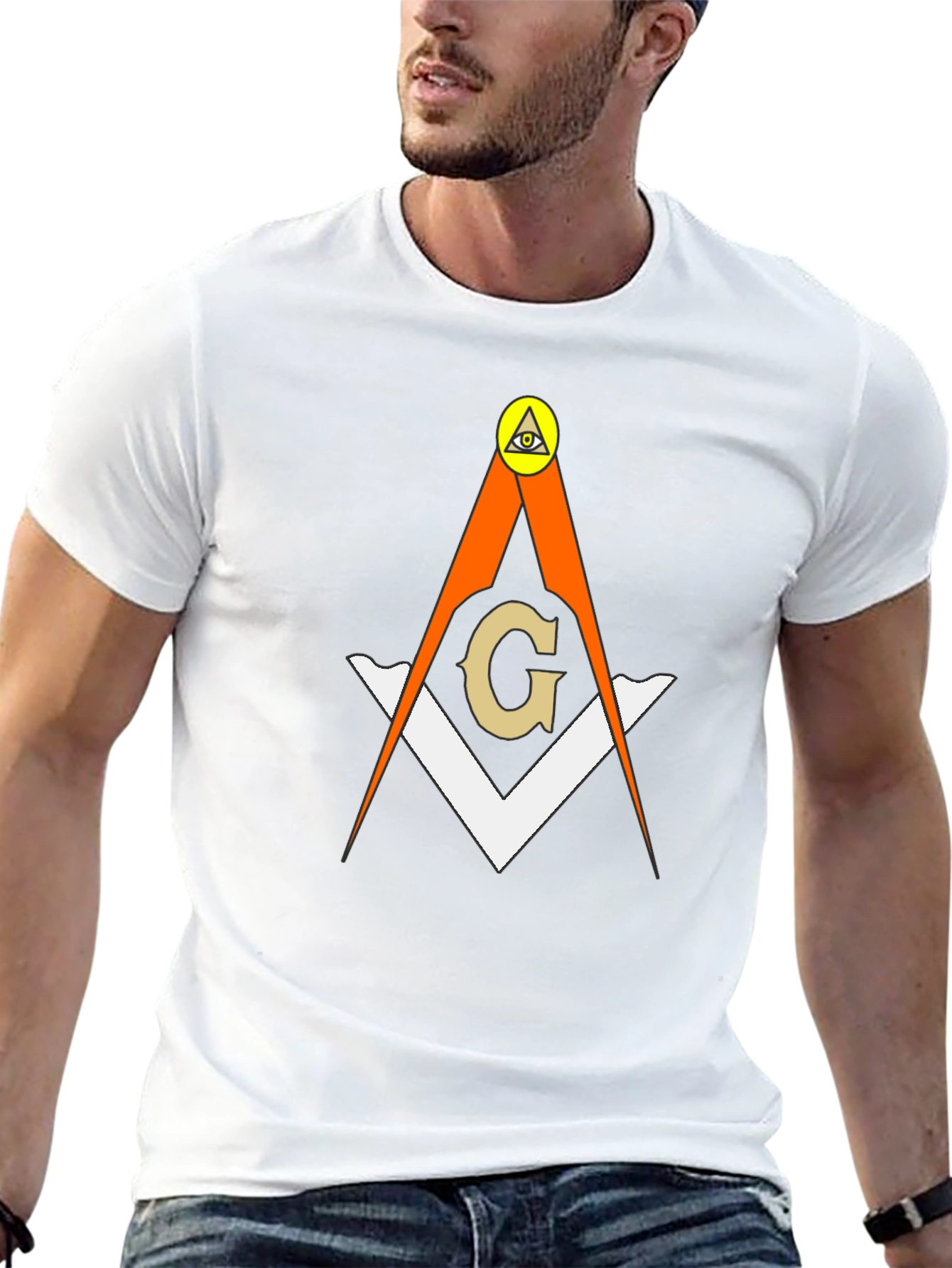 Masonic Symbol T-Shirt - Eye of Providence Design