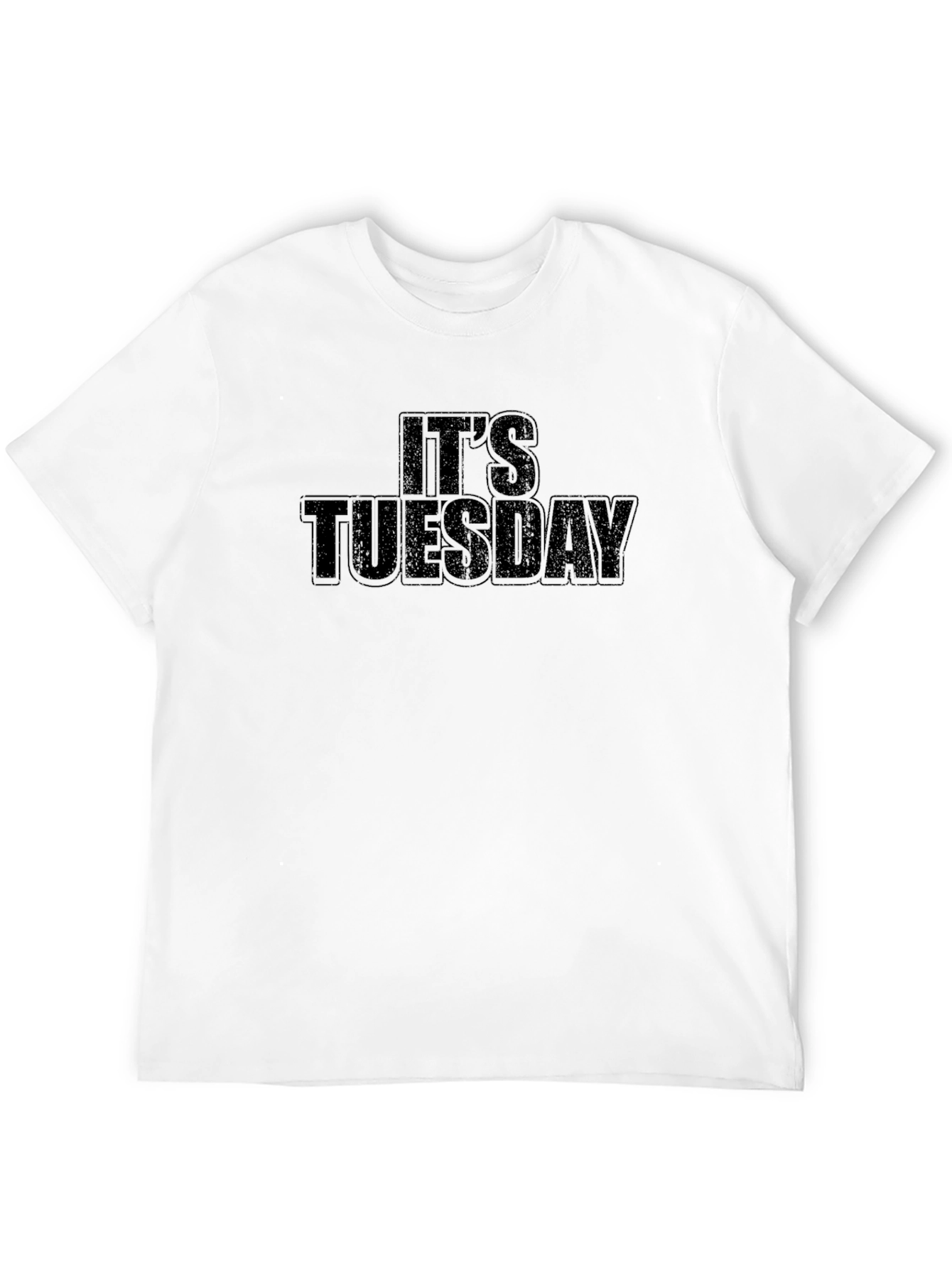 Its Tuesday Mens Black Graphic T-Shirt