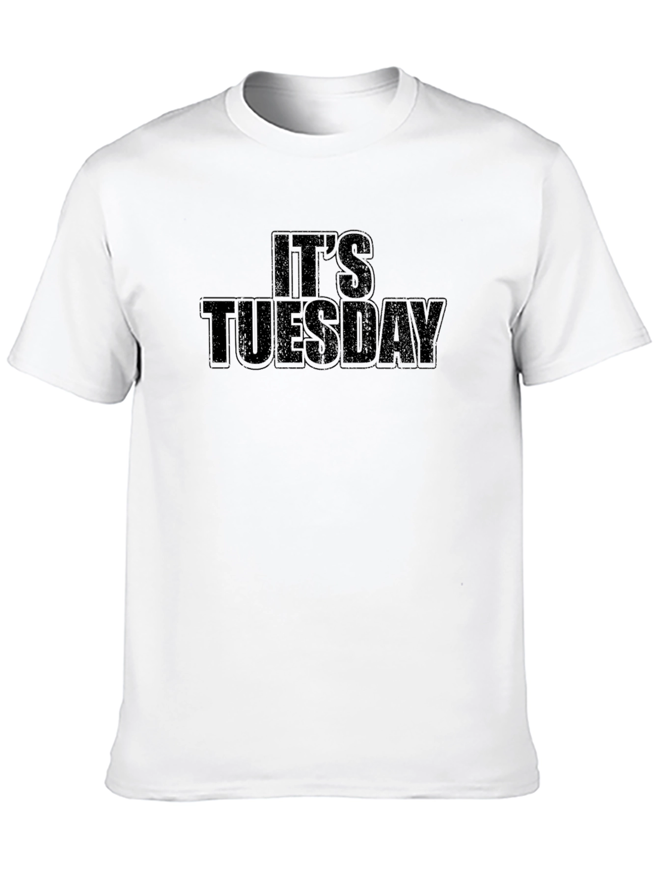 Its Tuesday Mens Black Graphic T-Shirt