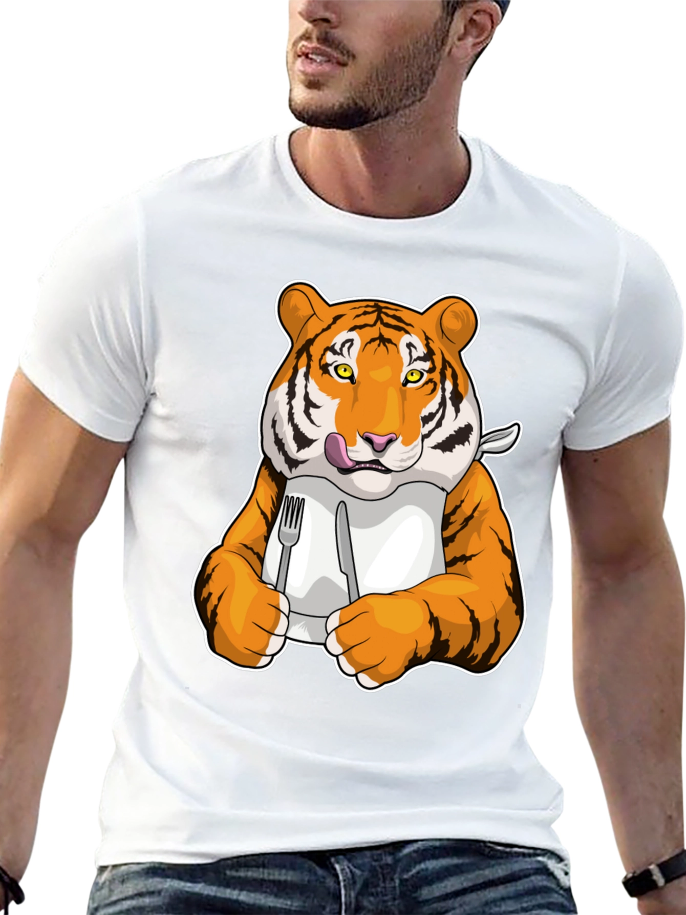 Tiger Ready to Eat Graphic Tee