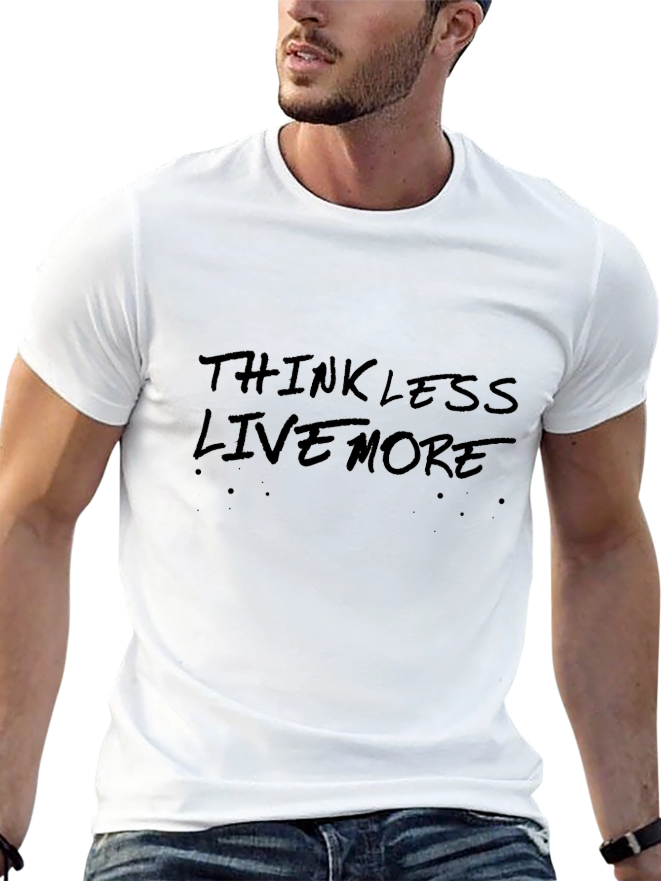 Thinkless Live More Graphic Tee - Black