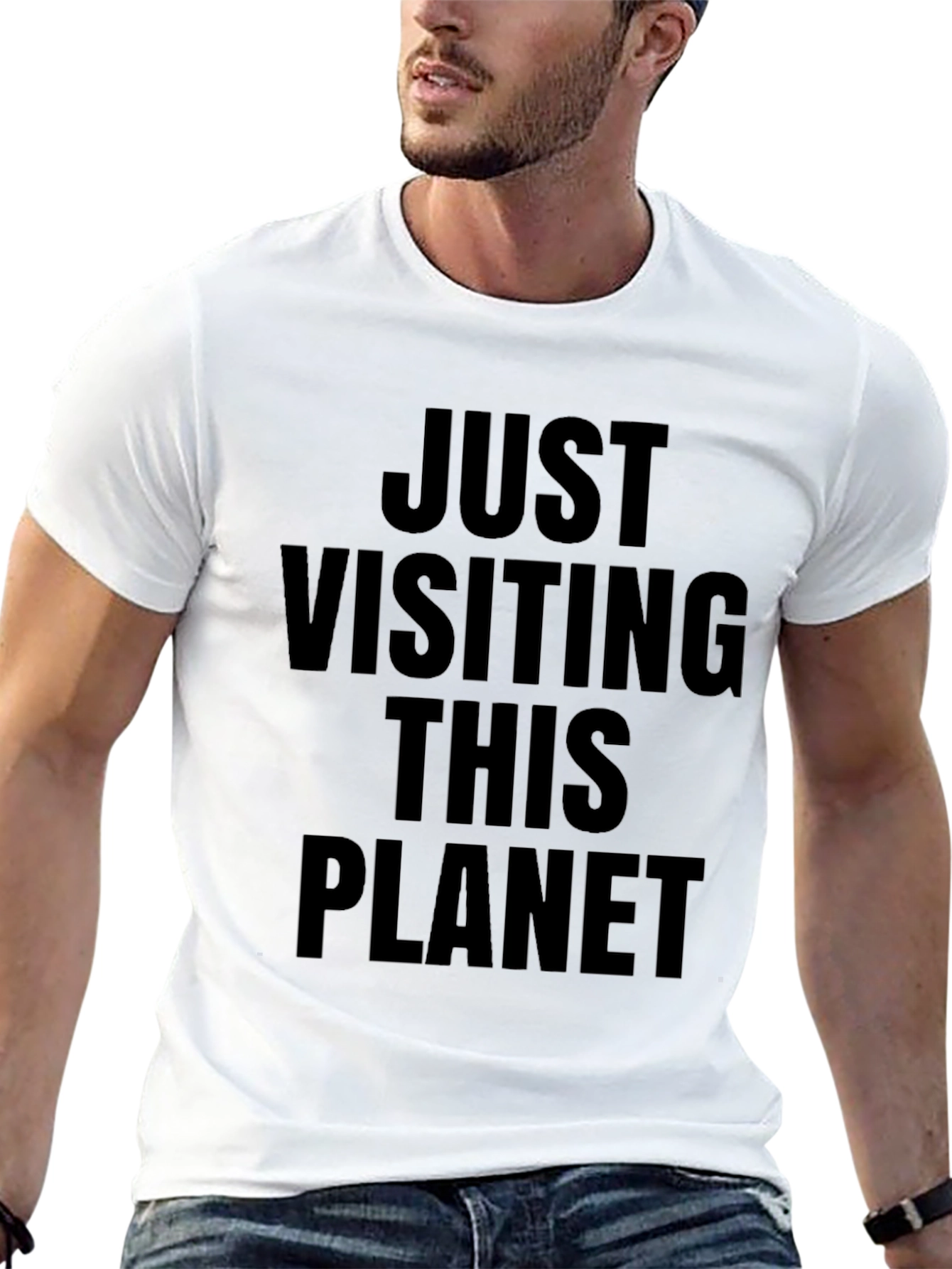 Just Visiting This Planet Graphic Tee