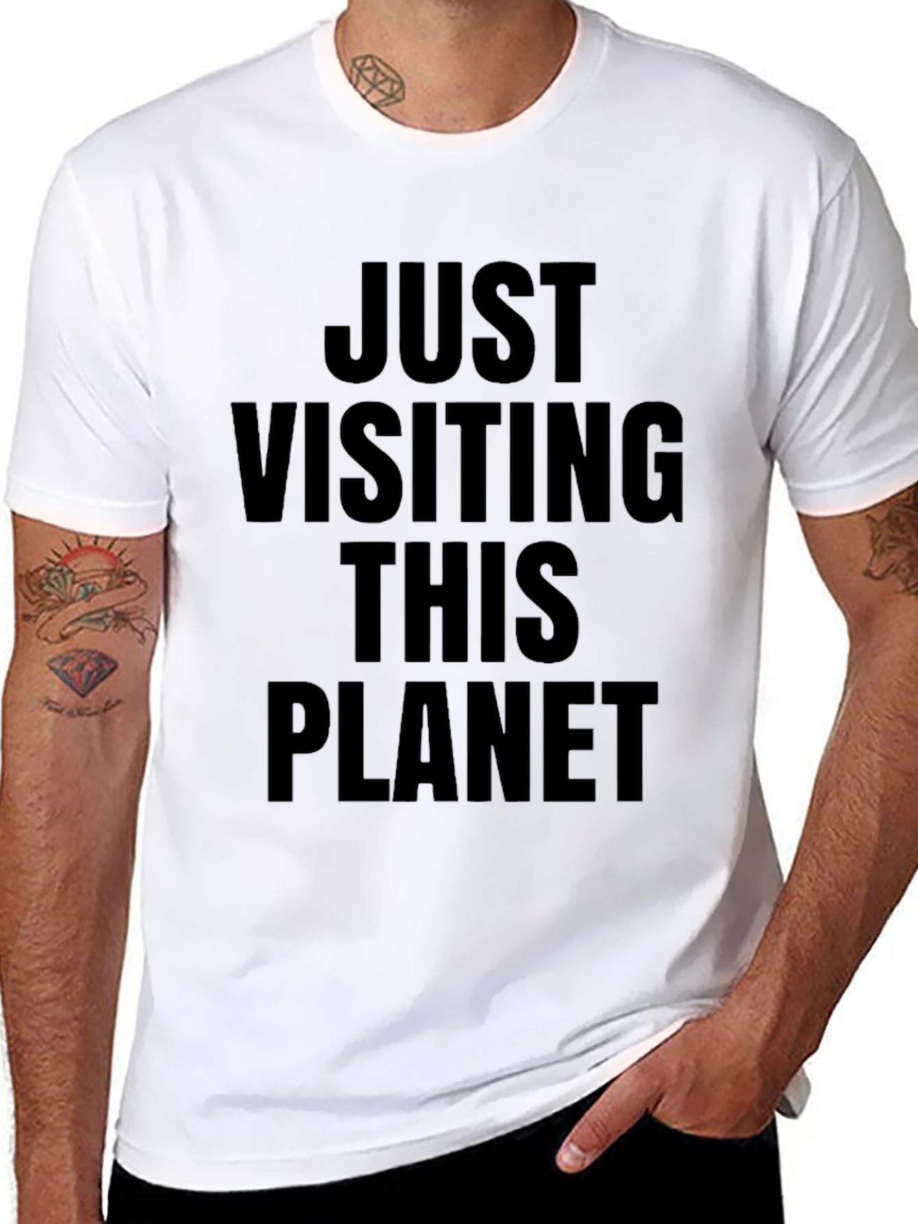 Just Visiting This Planet Graphic Tee