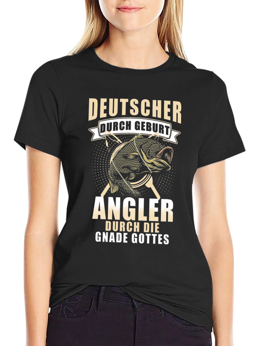 German Fisherman T-Shirt: Deutscher Angler Design