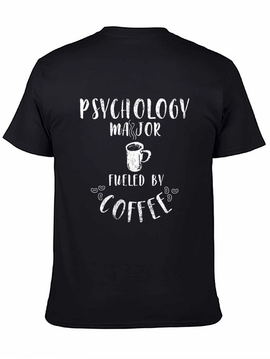 Psychology Major Fueled by Coffee Graphic Tee