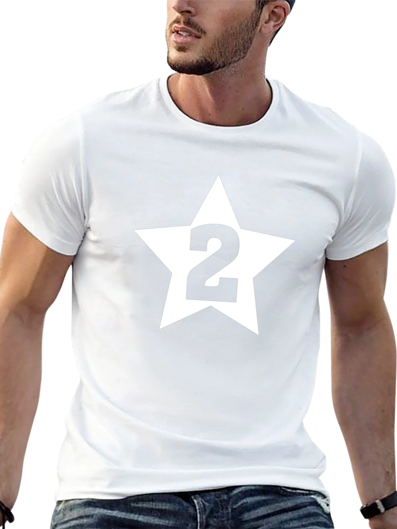 Star Number Two Black T-Shirt