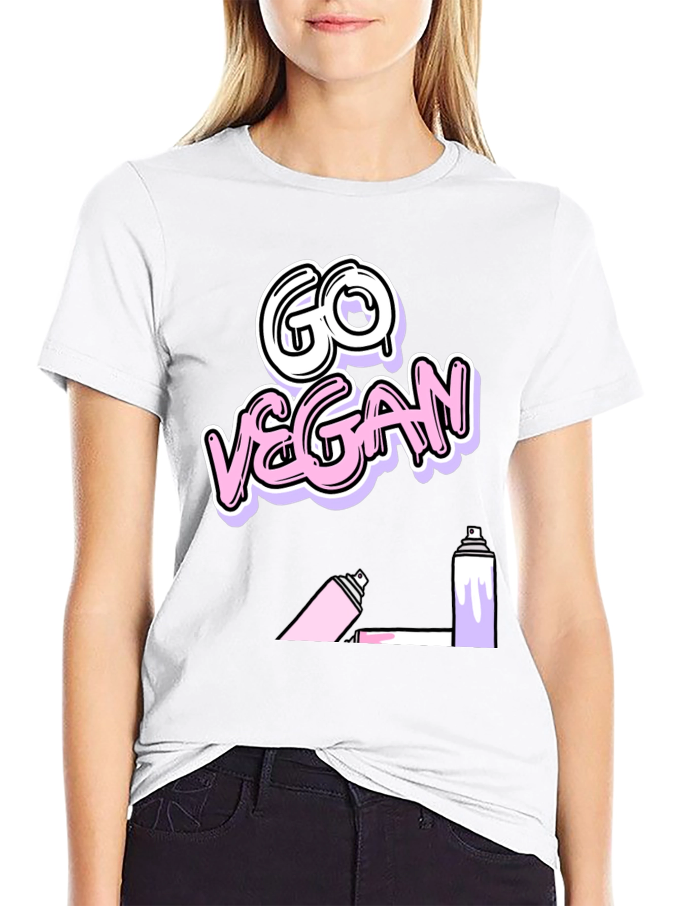 Go Vegan Graffiti T-Shirt