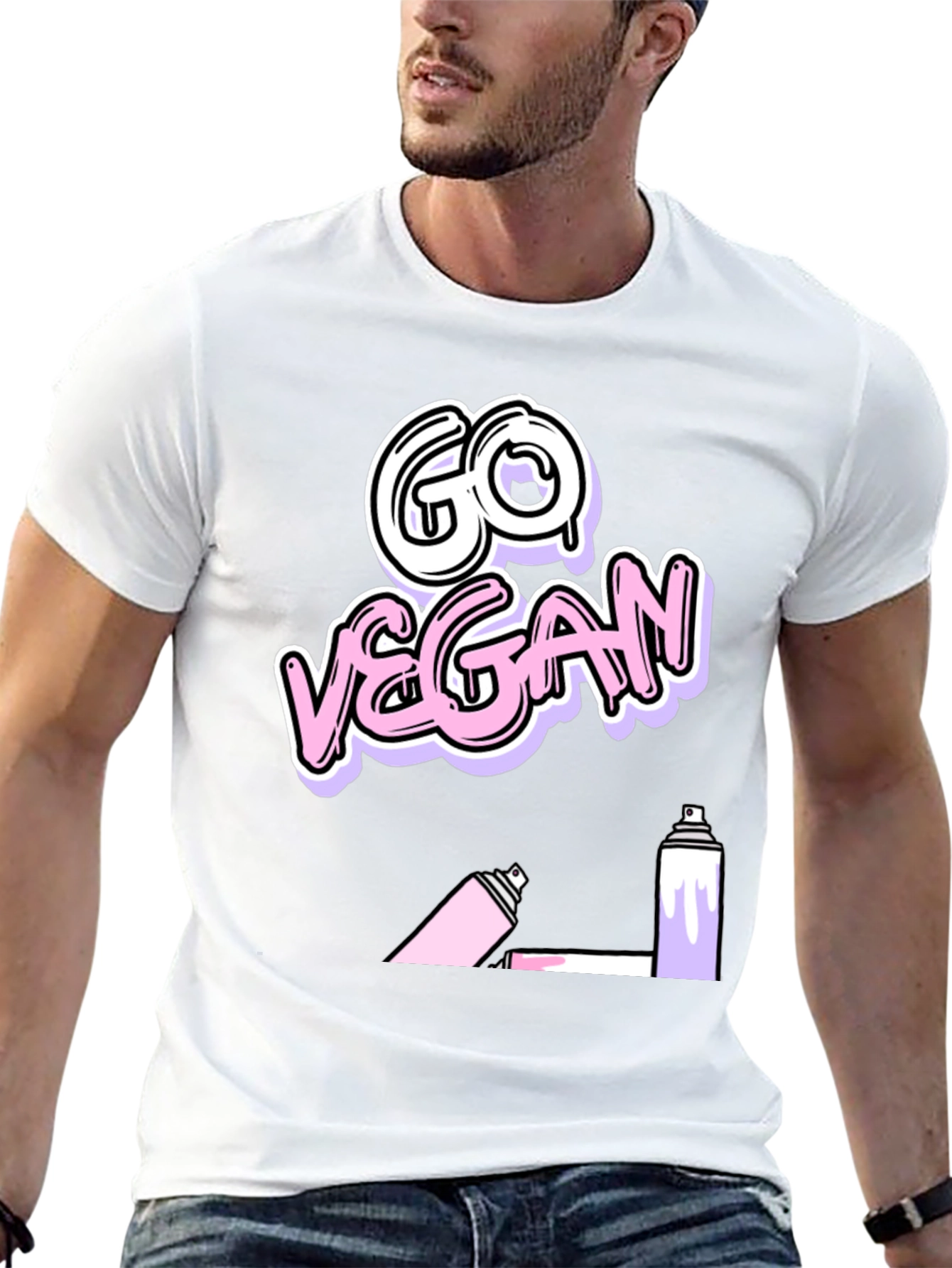 Go Vegan Graffiti T-Shirt
