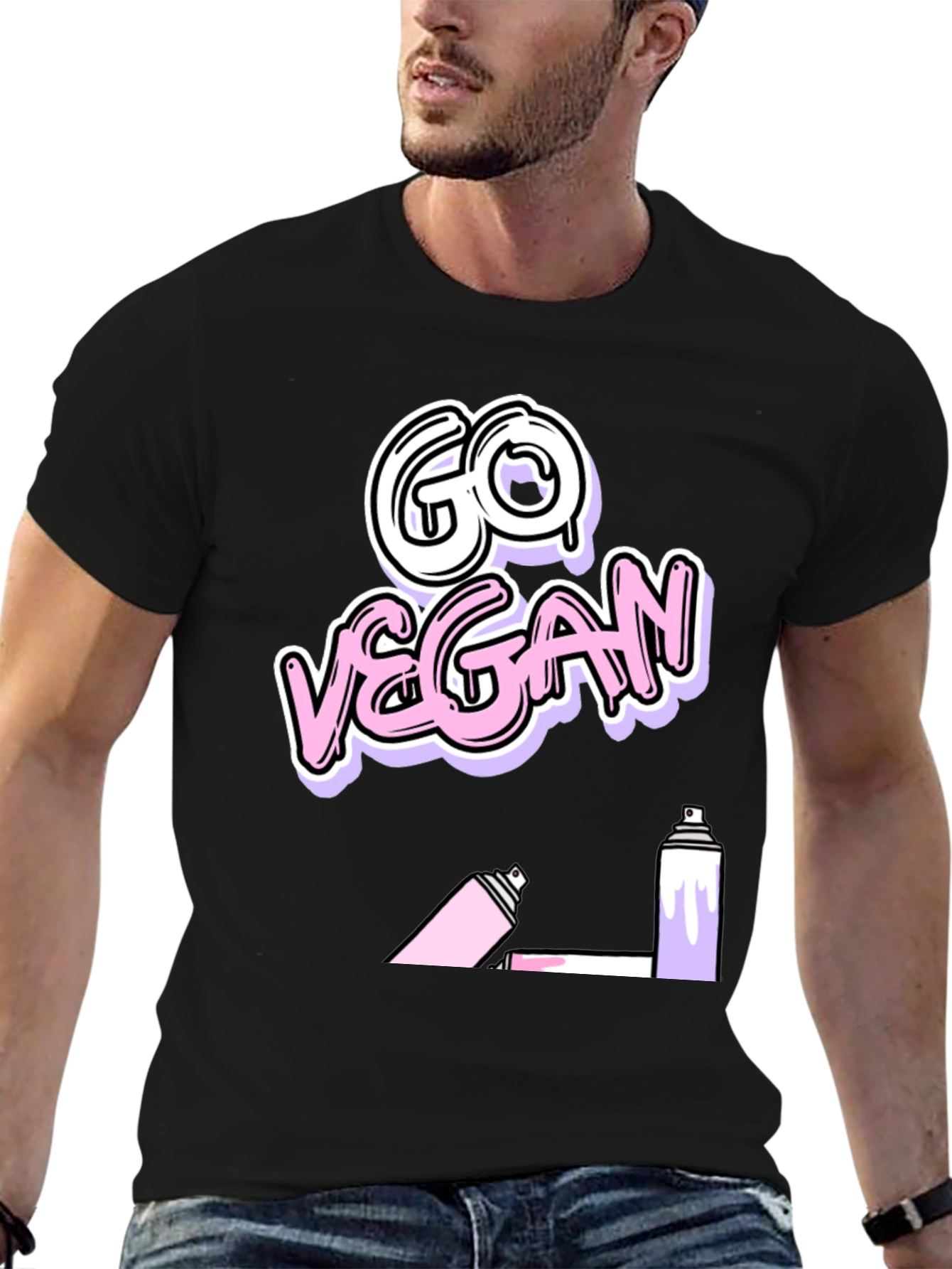 Go Vegan Graffiti T-Shirt