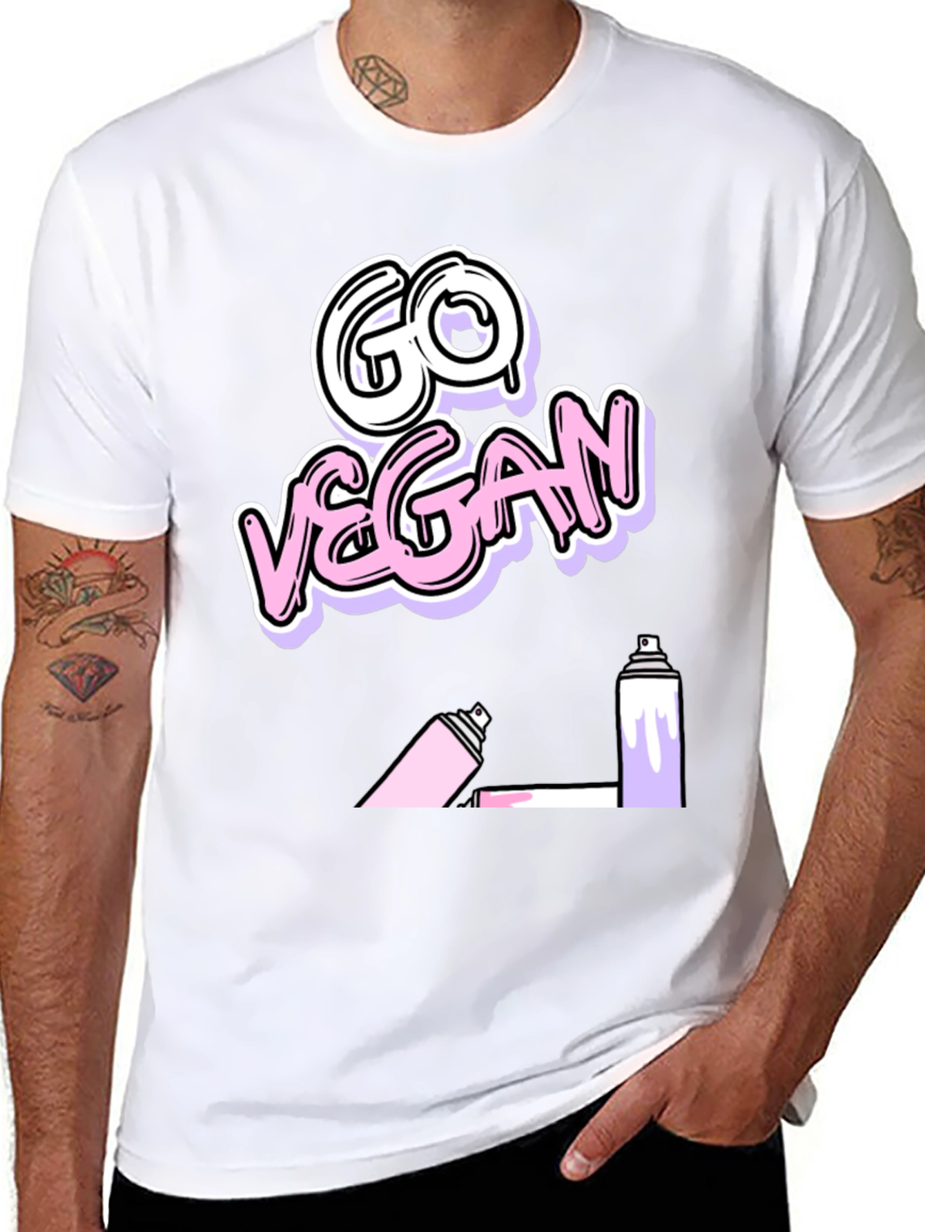 Go Vegan Graffiti T-Shirt
