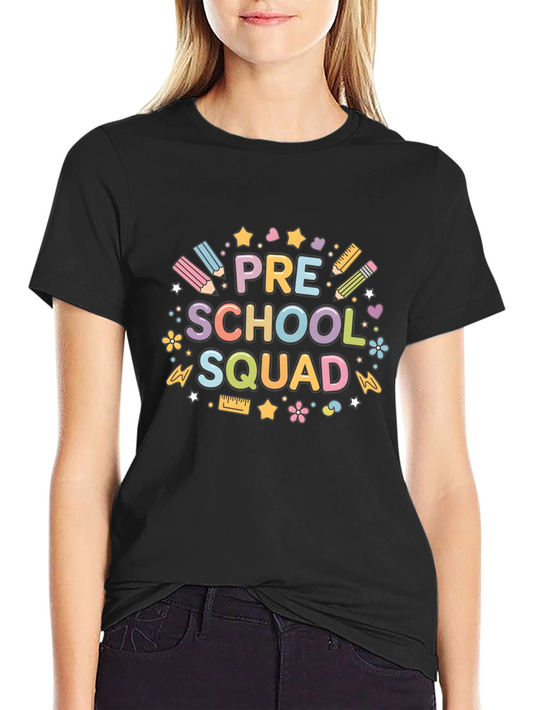 Preschool Squad Graphic Tee - Back to School Shirt