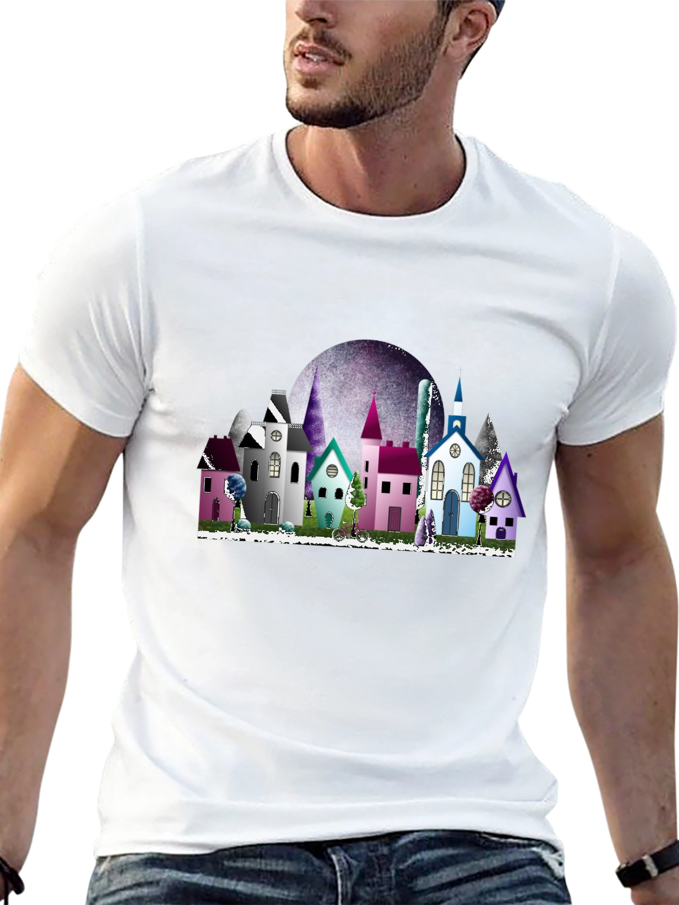 Cityscape T-Shirt - Stylish Graphic Tee