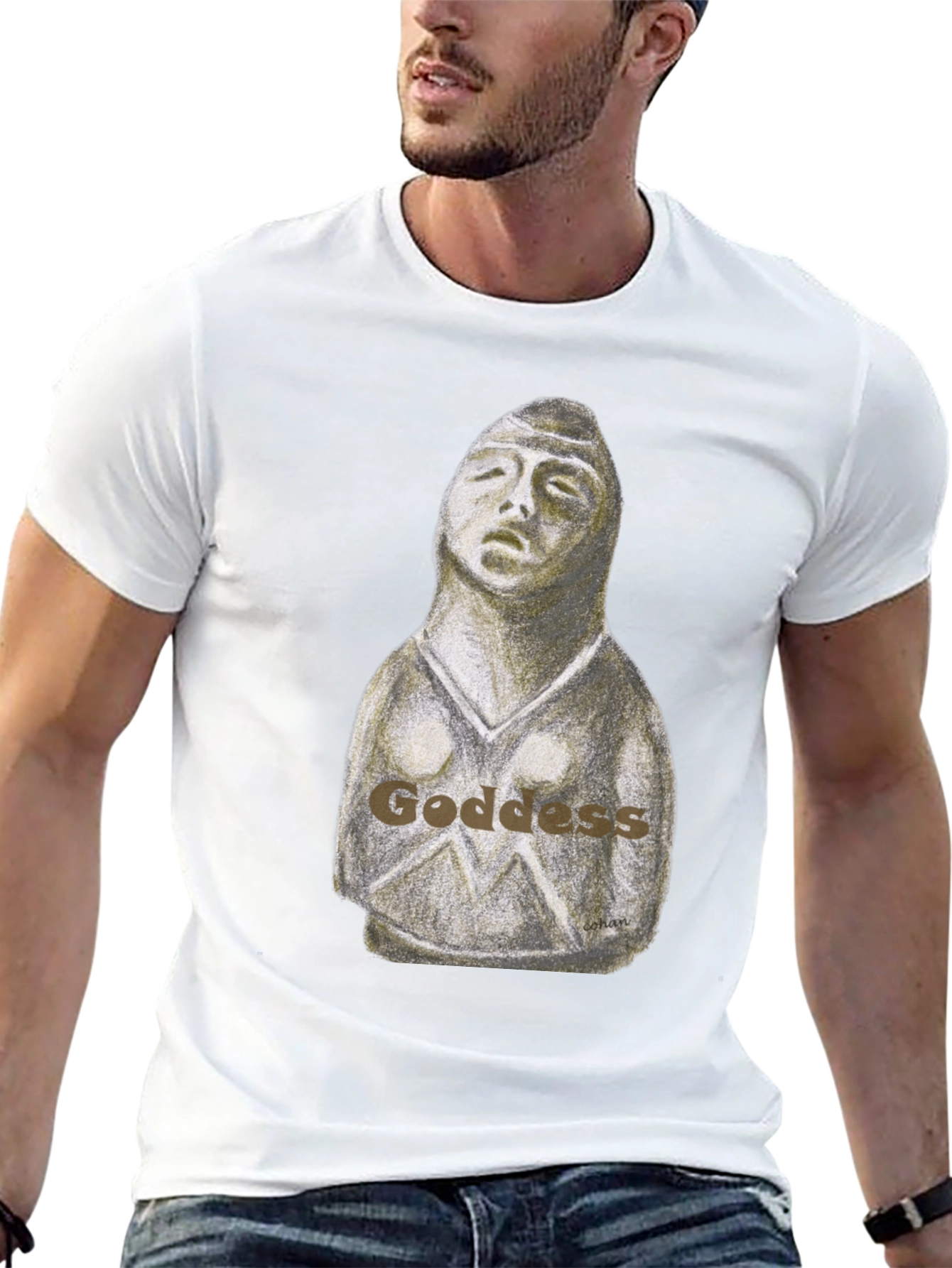 Goddess Graphic Print T-Shirt