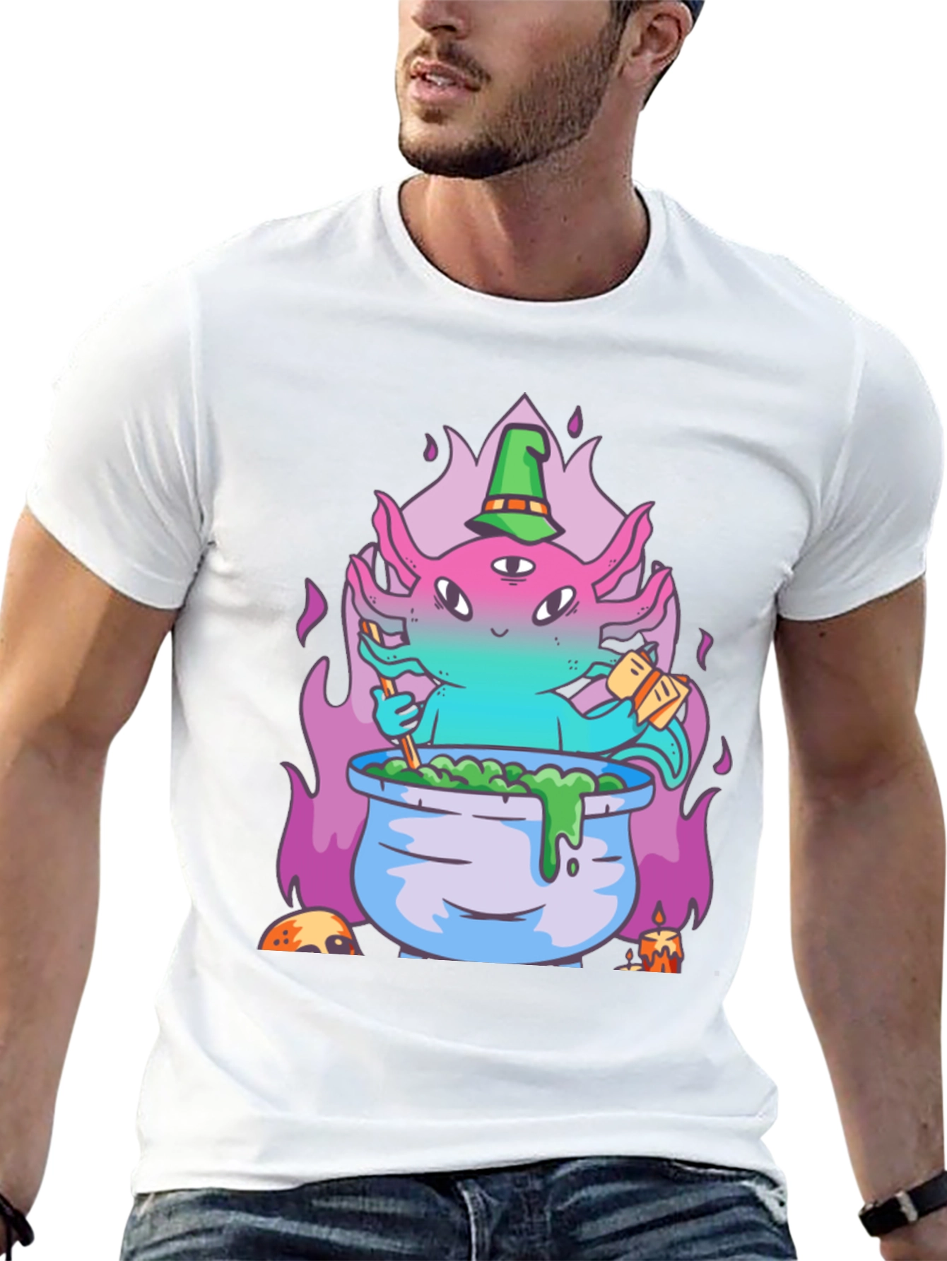 Witchy Axolotl Brew T-Shirt