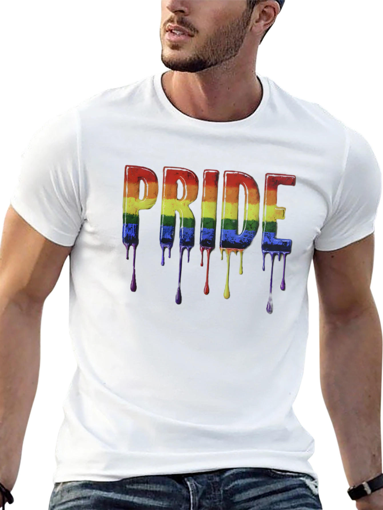 Pride Rainbow Drip T-Shirt - LGBTQ+ Pride Month Tee