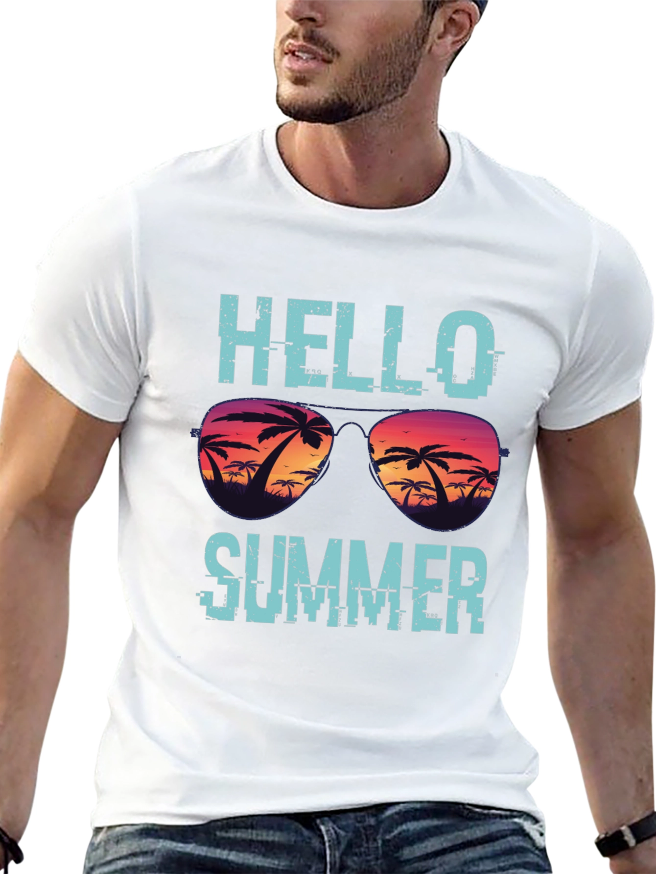 Hello Summer T-Shirt - Beach Vibes