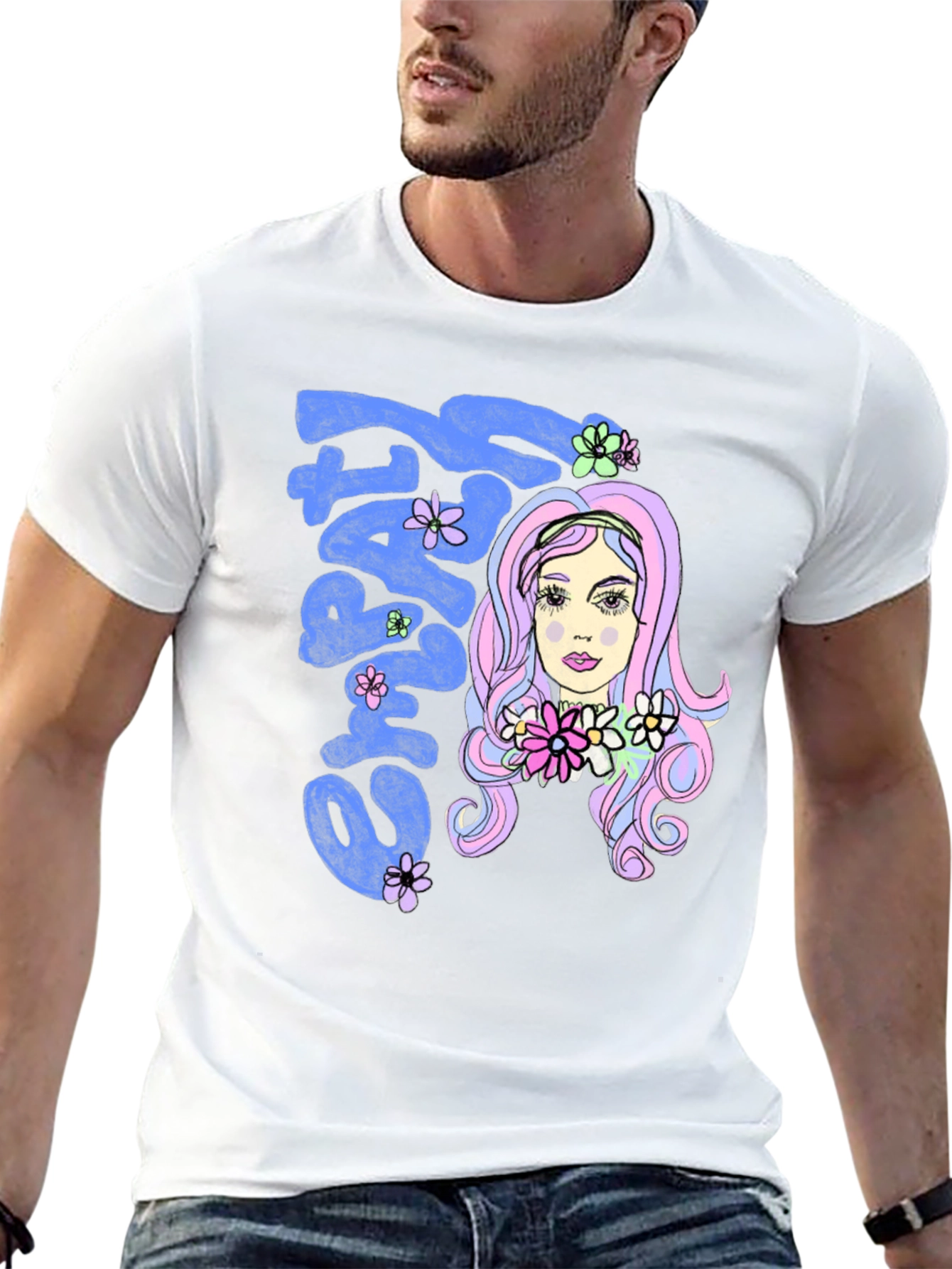 Groovy Empathy Graphic Tee - Black