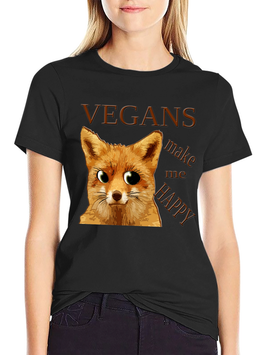 Vegan Fox Graphic Tee