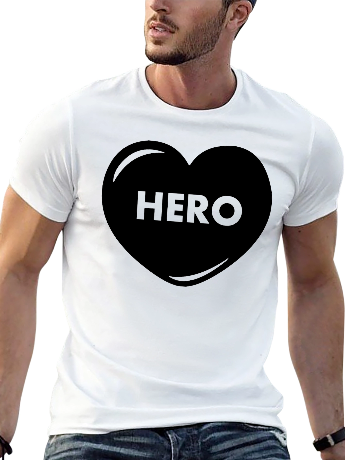 HERO Heart Graphic T-Shirt - Everyday Hero Wear