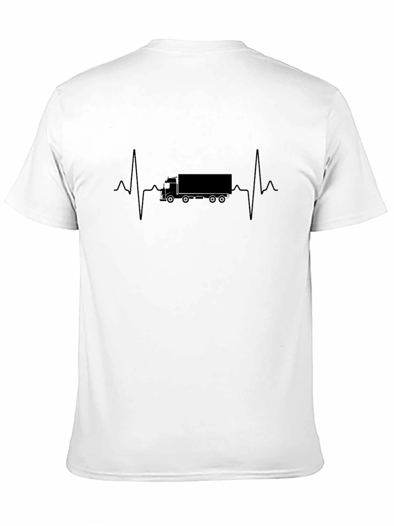 Truck Heartbeat Graphic Tee - Driver Life Shirt