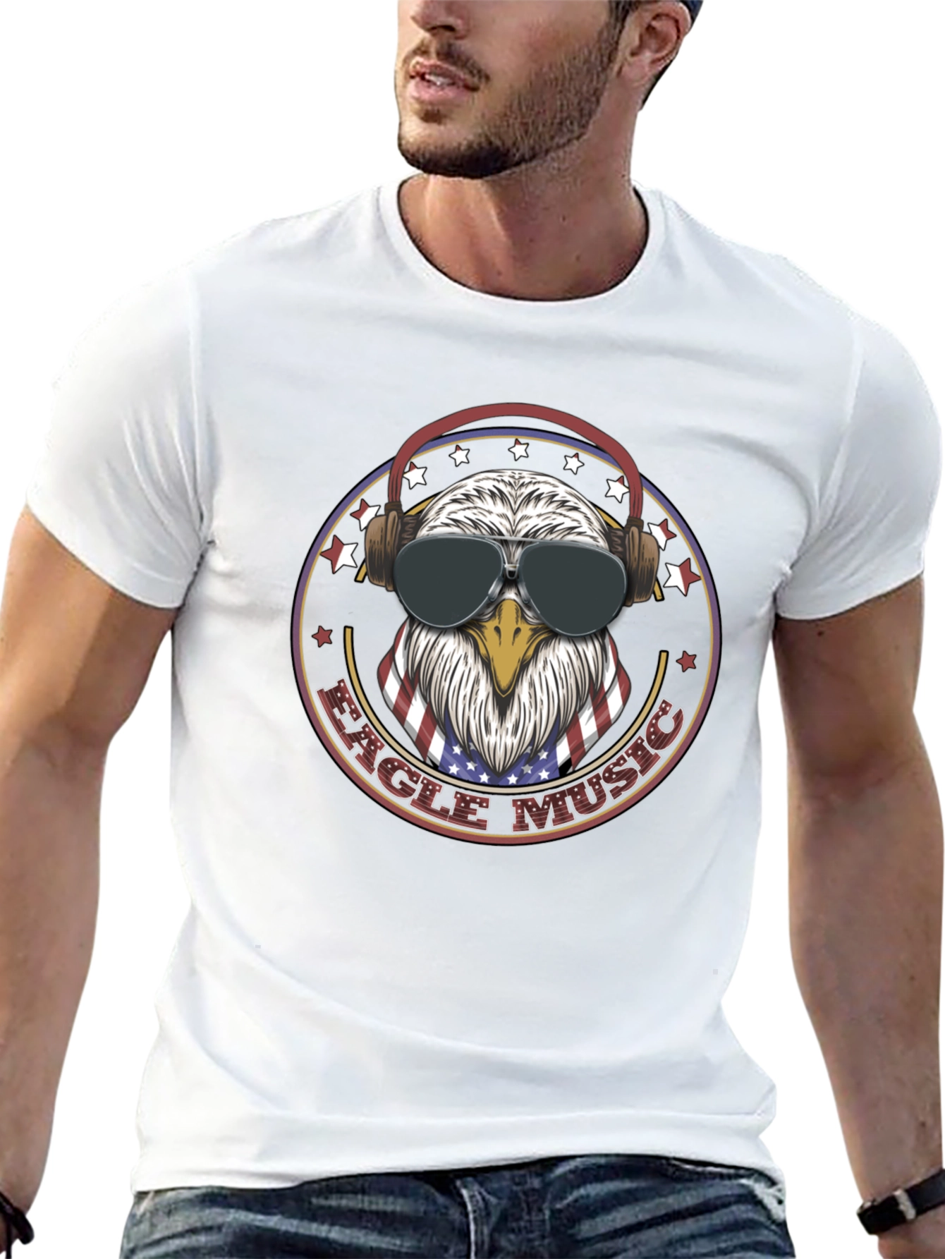 Eagle Music T-Shirt - Patriotic Design