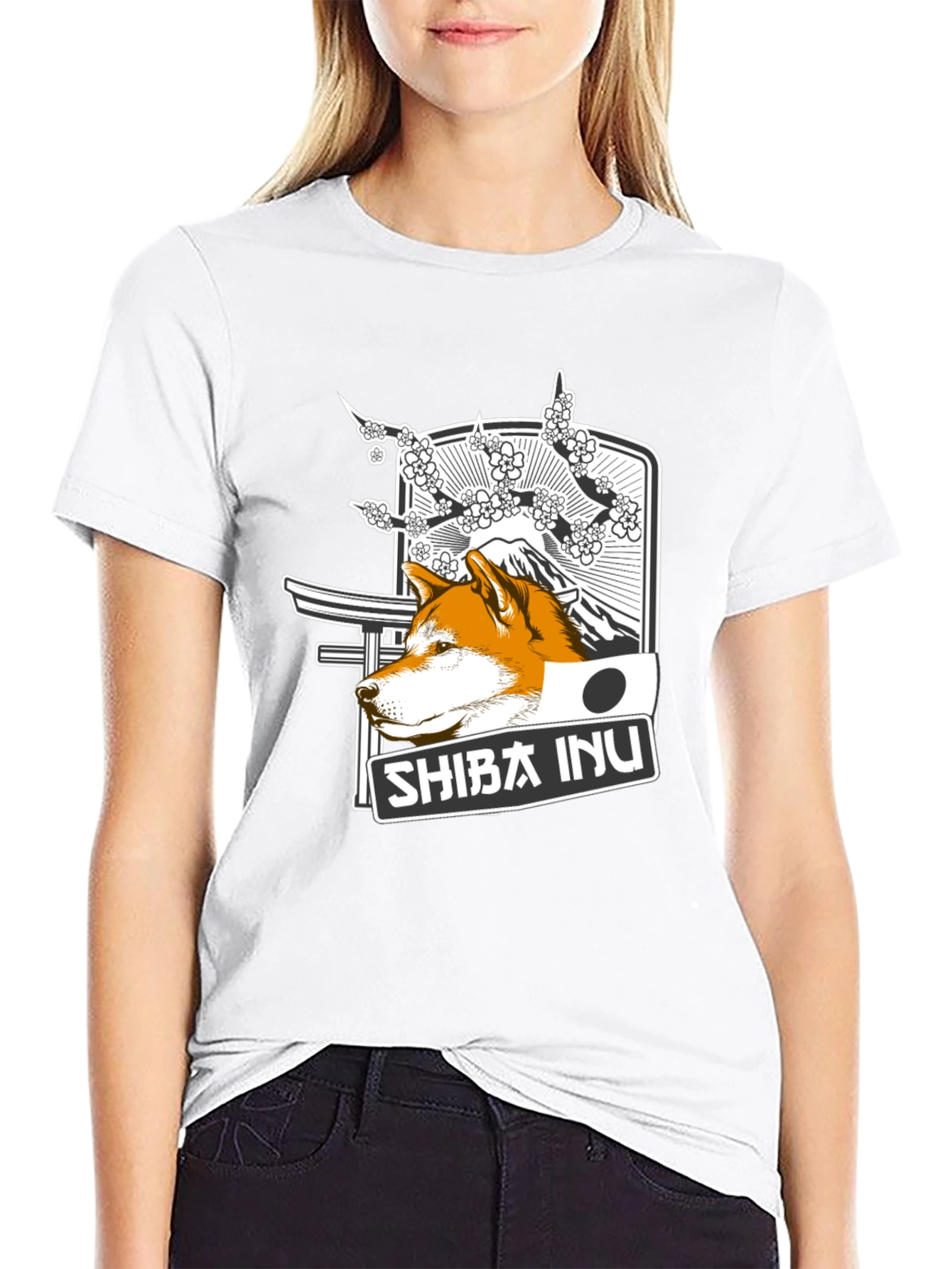 Shiba Inu Graphic T-Shirt - Japanese Inspired Design