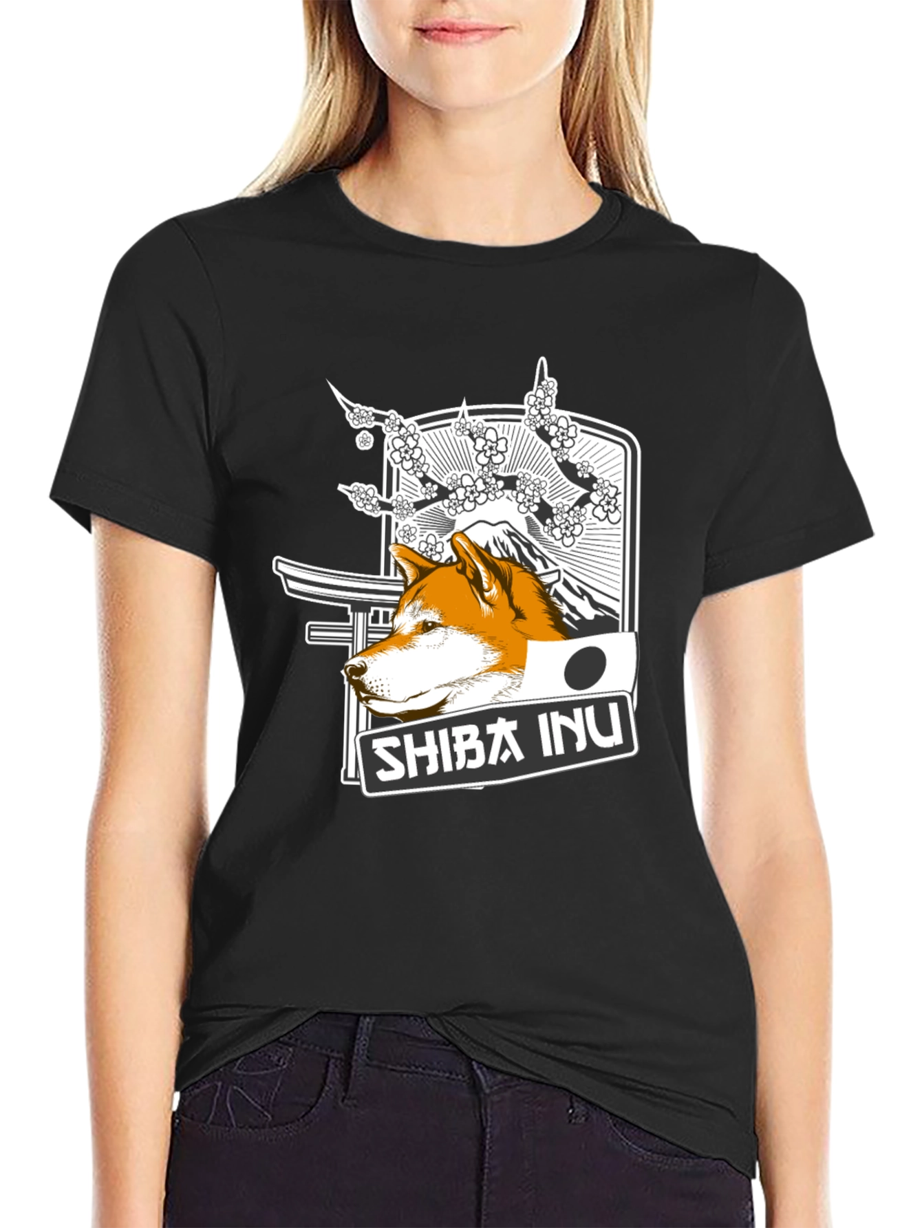 Shiba Inu Graphic T-Shirt - Japanese Inspired Design
