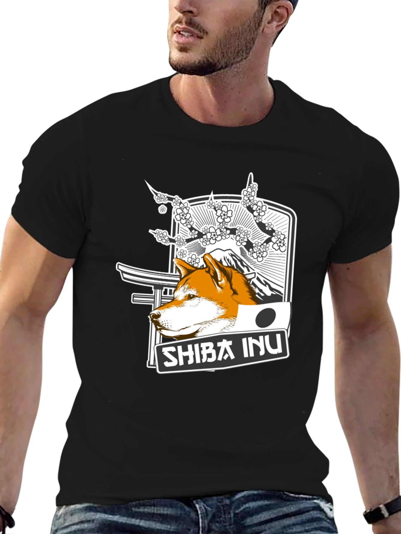 Shiba Inu Graphic T-Shirt - Japanese Inspired Design