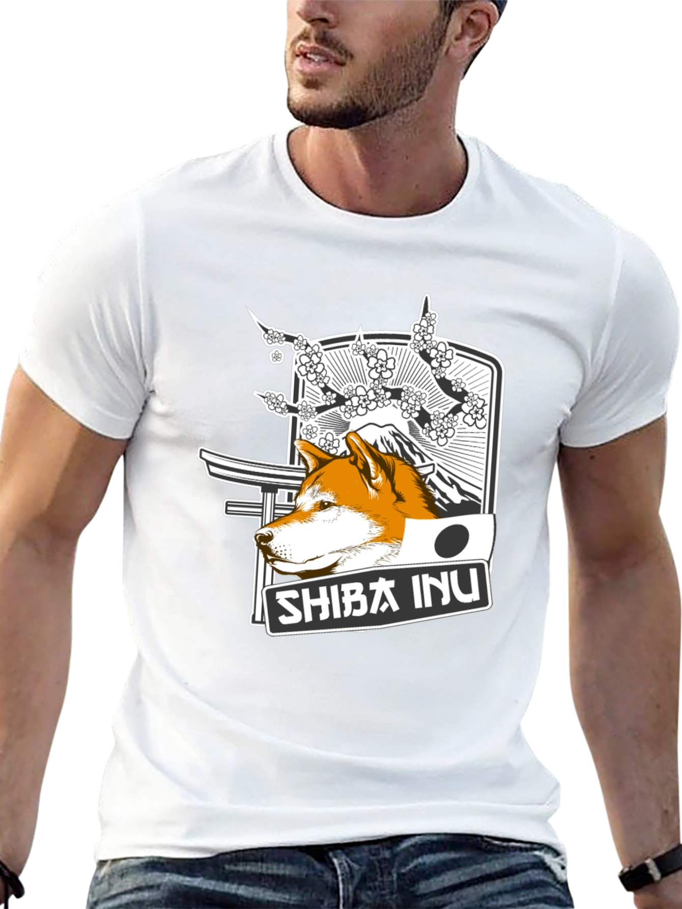 Shiba Inu Graphic T-Shirt - Japanese Inspired Design