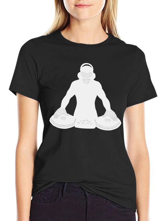 DJ Graphic Tee - Black Short Sleeve Shirt
