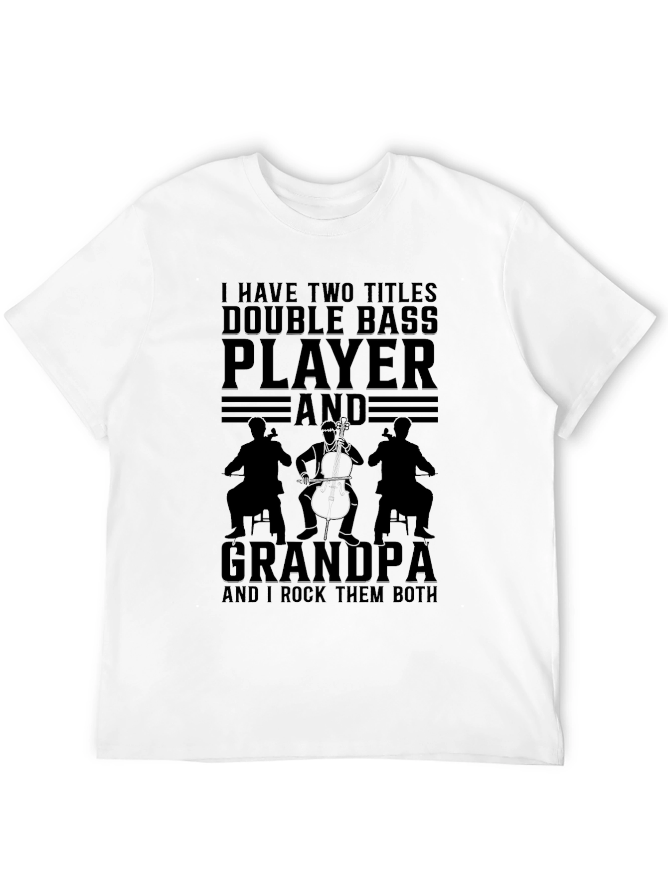 Double Bass Player Grandpa T-Shirt