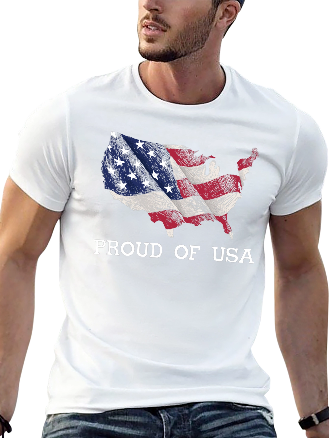 Proud of USA American Flag T-Shirt
