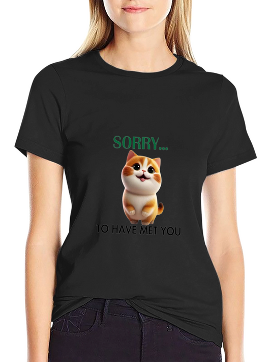 Cute Cat Sorry... Graphic Tee