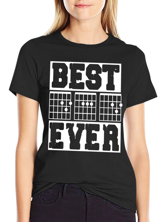 Best Dad Ever Guitar Chord T-Shirt - Music Lover Gift