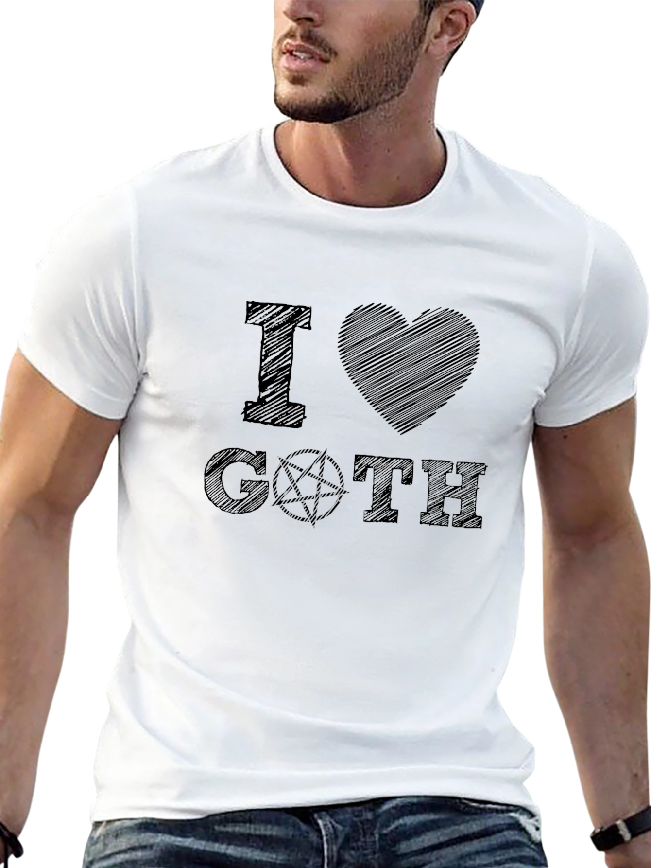 I Heart Goth Graphic Tee - Black