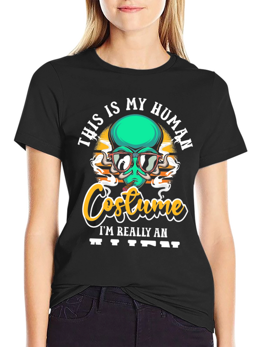 This is My Human Costume Alien Graphic T-Shirt