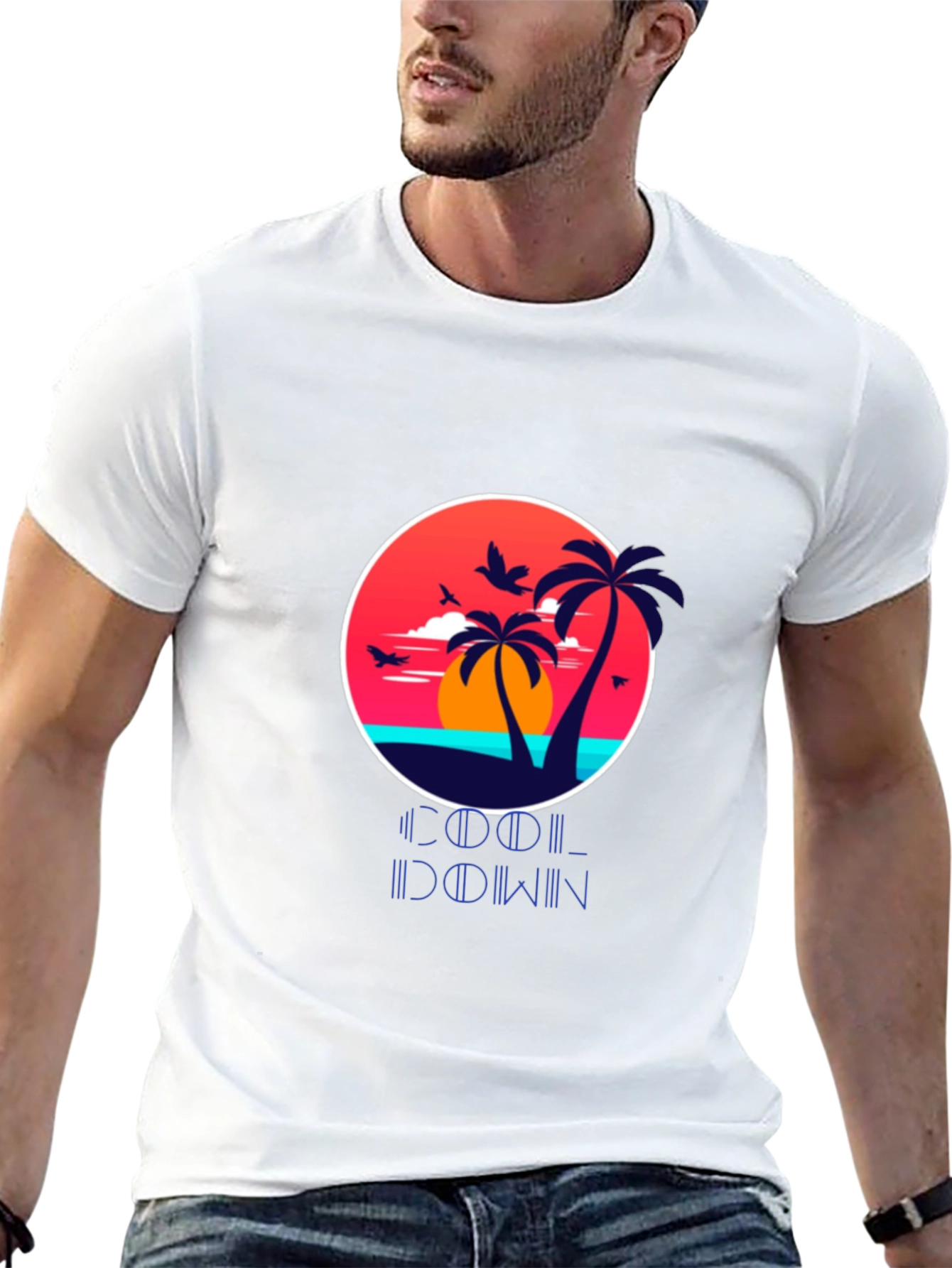 Cool Down Palm Sunset T-Shirt