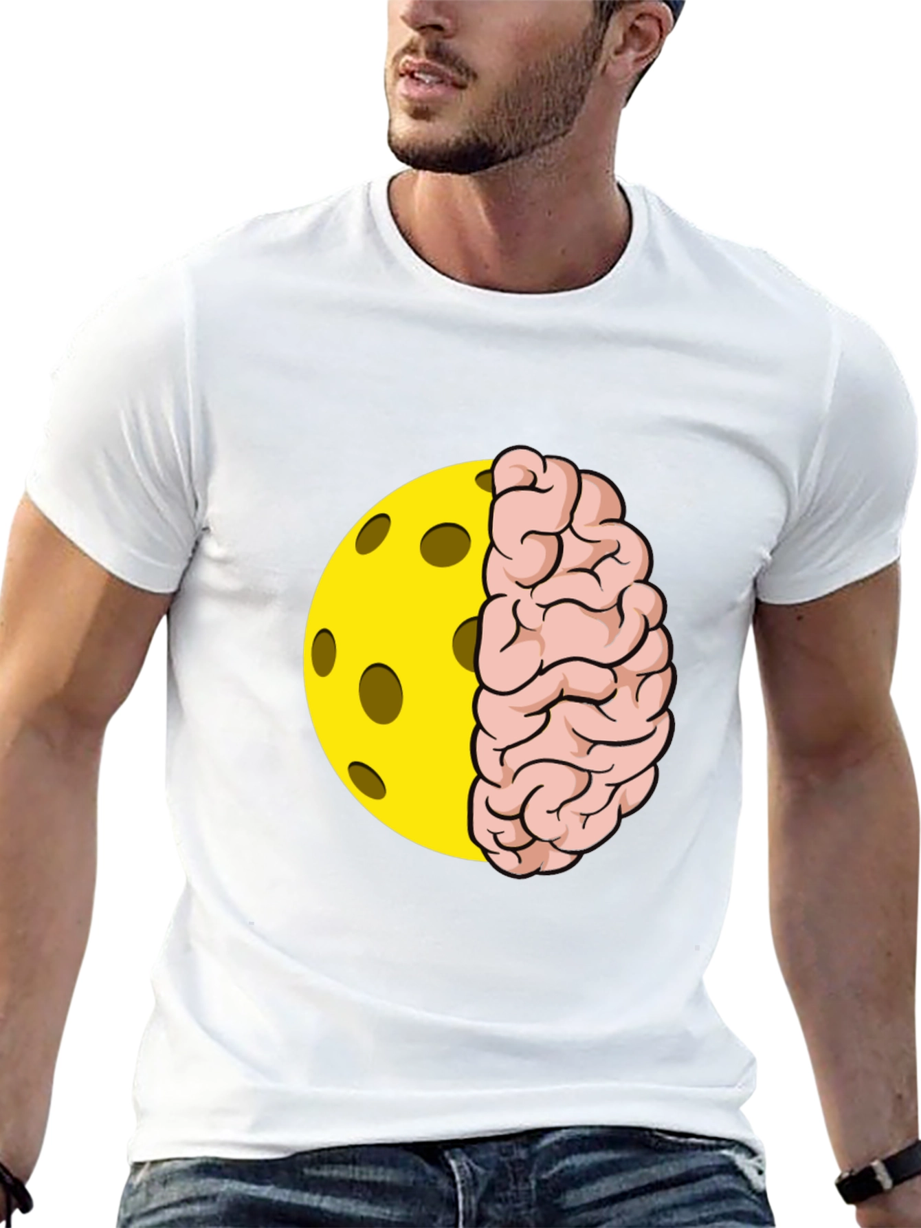 Pickleball Brain T-Shirt - Smart Sport Style