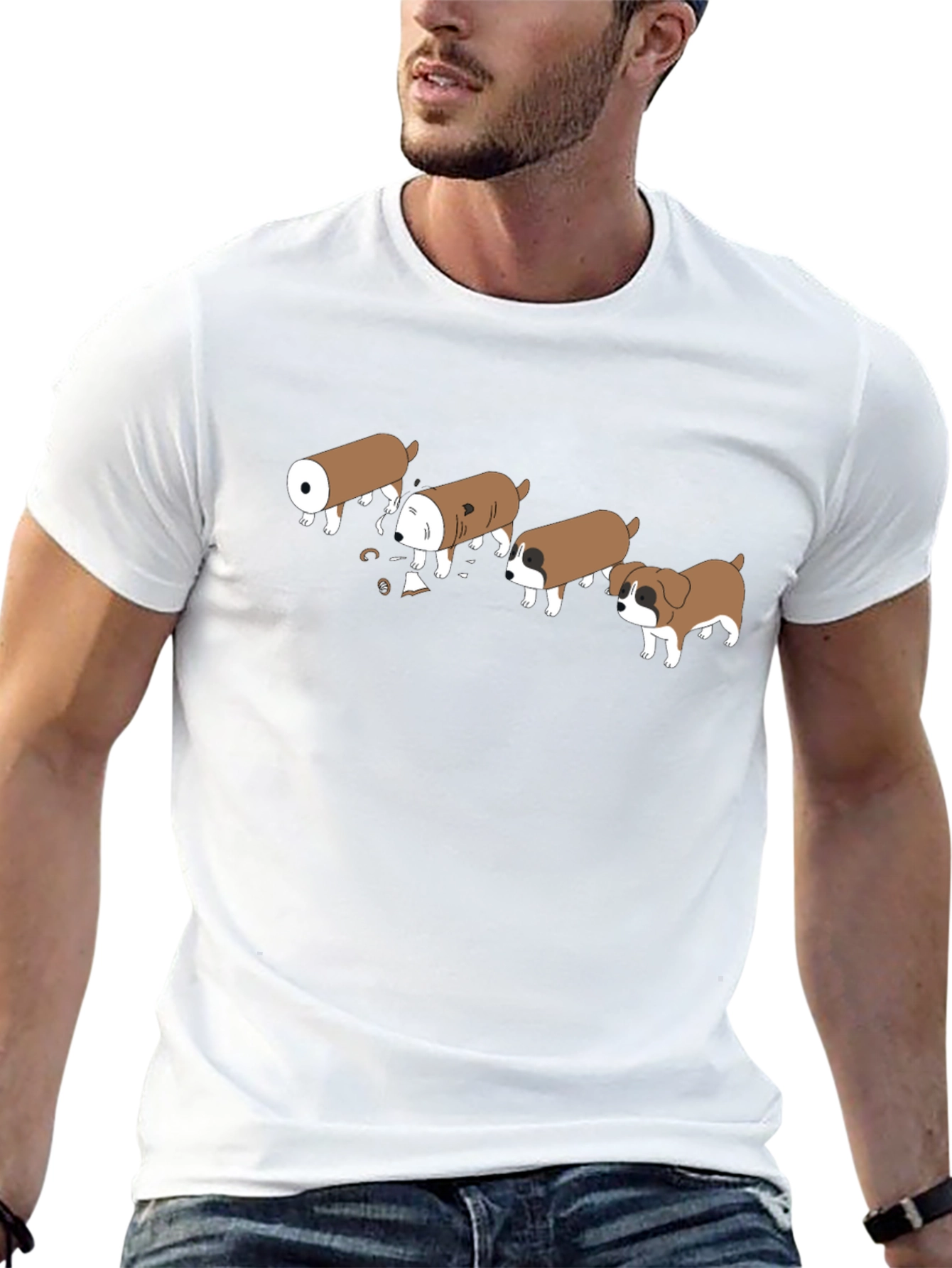 Cannoli Dog T-Shirt Funny Italian Pastry Pun