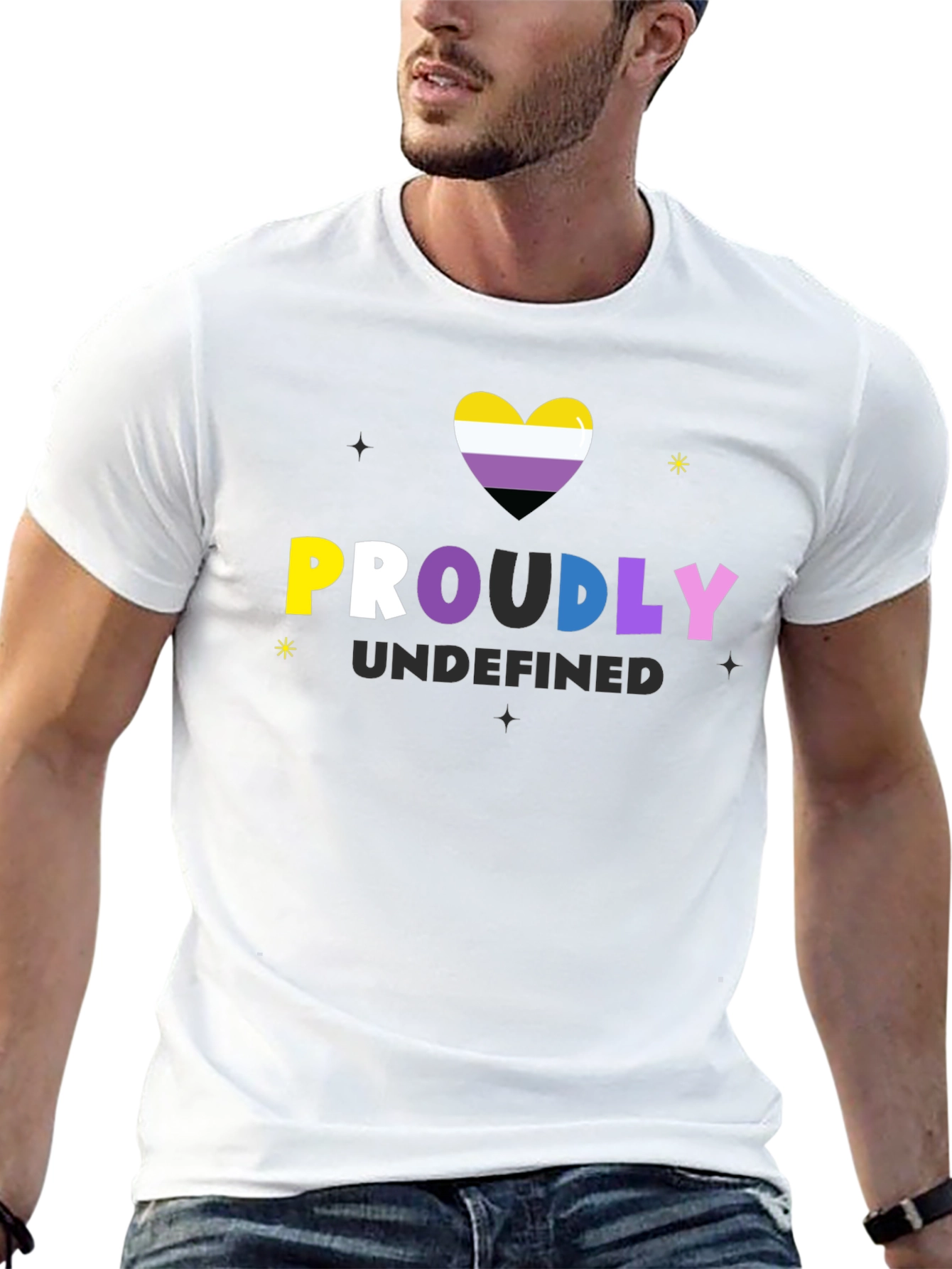 Proudly Undefined LGBTQ+ Black T-Shirt