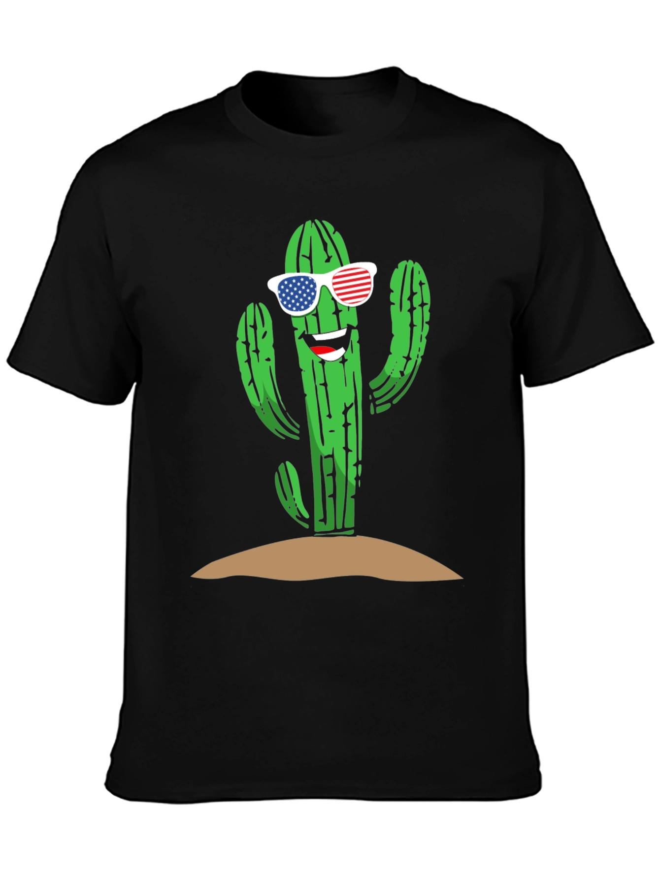 Cool Cactus USA Flag Sunglasses Tee