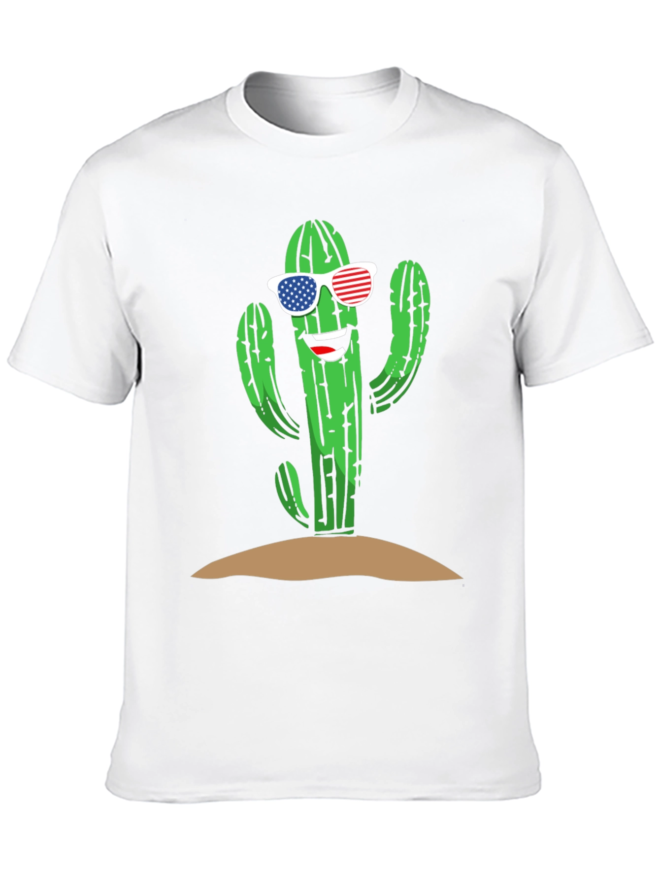 Cool Cactus USA Flag Sunglasses Tee