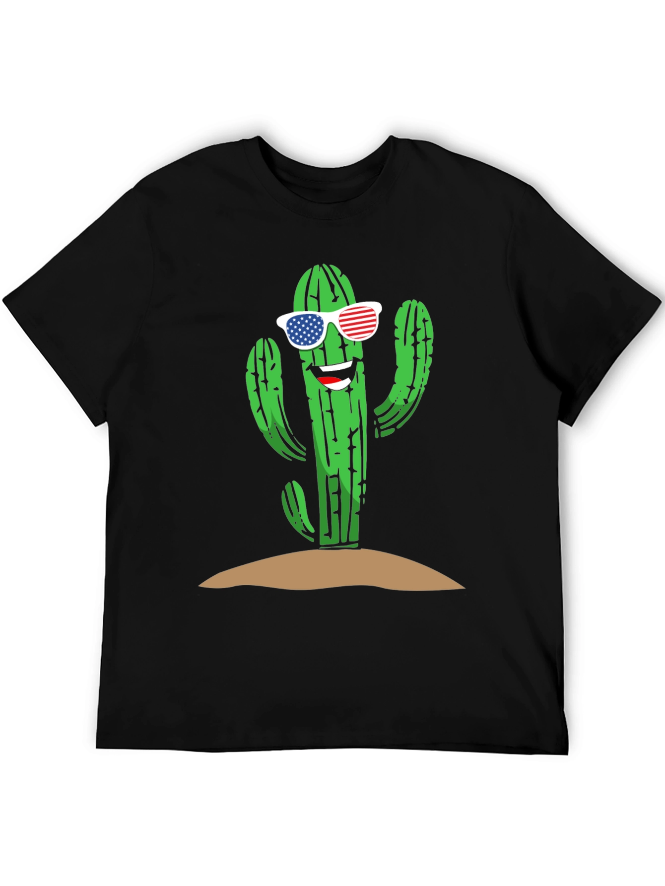 Cool Cactus USA Flag Sunglasses Tee