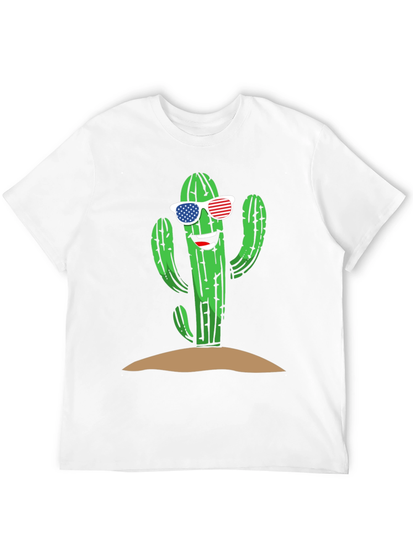 Cool Cactus USA Flag Sunglasses Tee