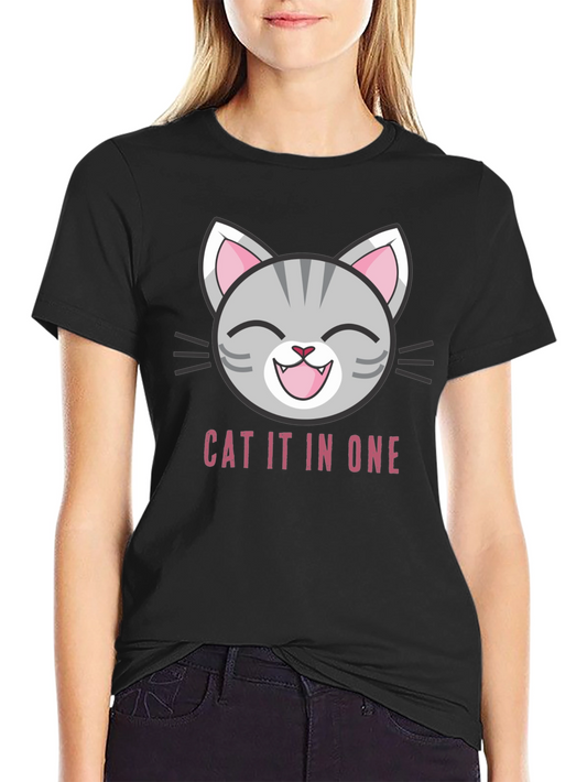 Funny Cat It In One T-Shirt