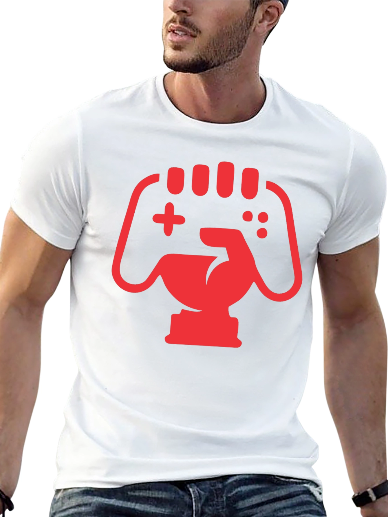 Gamer Power Fist Graphic Tee - Black