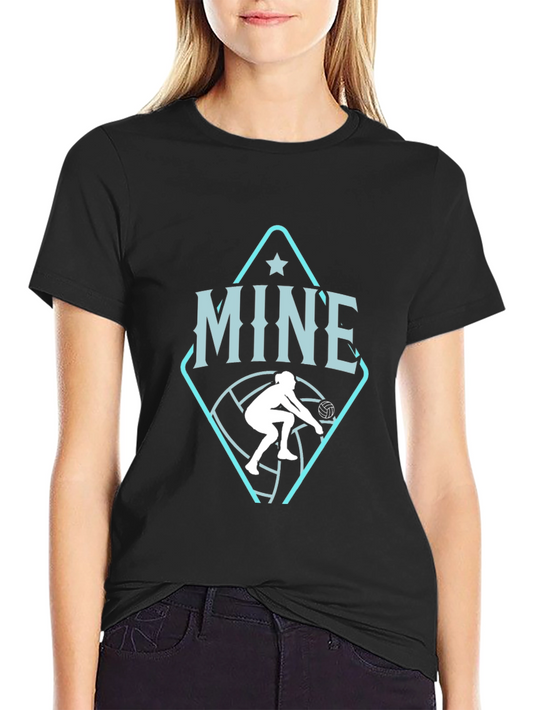 Volleyball Player Graphic Tee - MINE