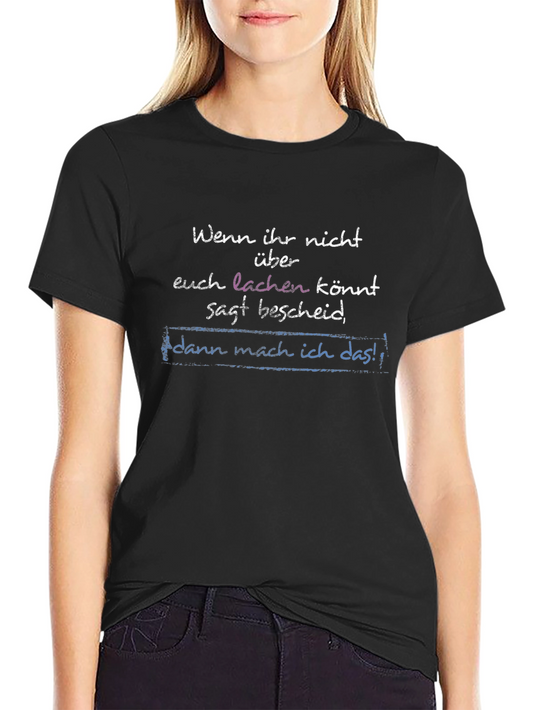 Humorous German Phrase T-Shirt - Black