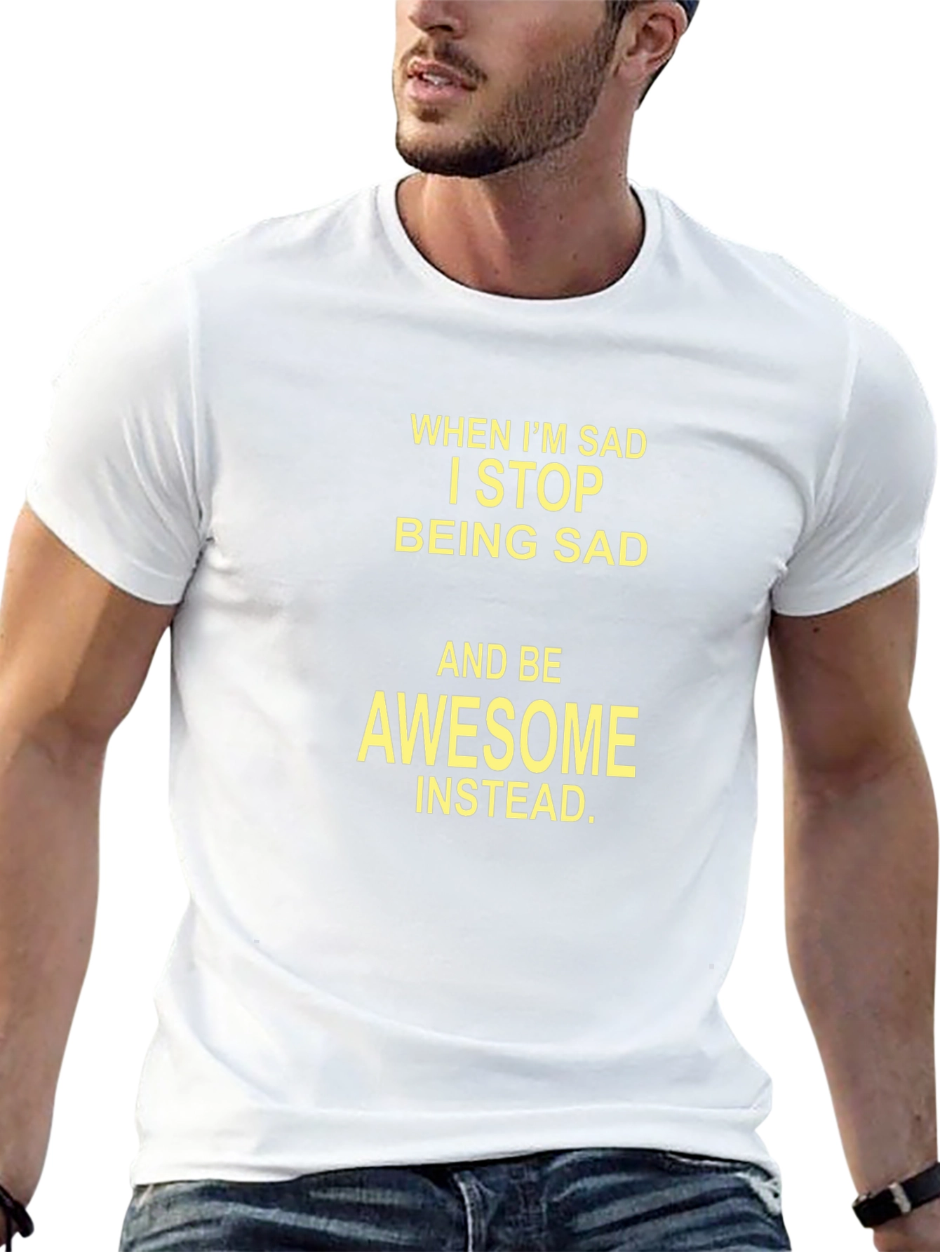 Awesome Instead T-Shirt - Mens Black Tee