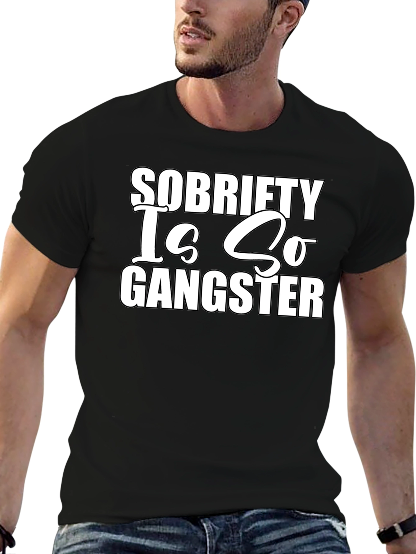 Sobriety Is So Gangster Graphic T-Shirt